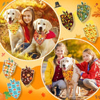120 Pcs Fall Thanksgiving Dog Bandanas Bulk Adjustable Dog Scarves Pumpkin Turkey Puppy Bandanas Autumn Pet Neckerchief Washable Holiday Bandana for Small Medium Large Dog Pet Grooming Accessories - Image 7