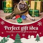 INSUM Christmas Dog Balls Toys, 2.5'' 6 Pack Dog Stocking Stuffers - Image 6