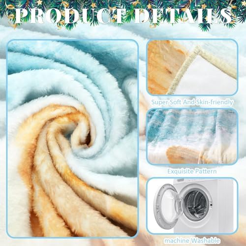 Breling Nautical Coastal Throw Blanket Beach Themed Gift 50x60 Inch - Image 3