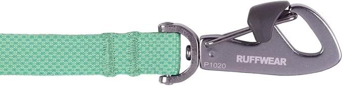 Ruffwear, Hi & Light Dog Leash, Ultralight 4.5 ft Lead with Lockable Swivel Crux Clip and Pick‑Up Bag Pocket, Minimalist Packable Webbing for Everyday Walks, Sage Green