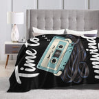 Sleepy Cassette Blanket Throw Gift for Girls Women 80"X60" - Image 6