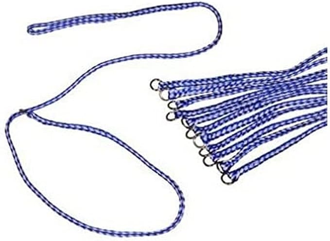 KVP Extra Strong Durable Cat and Dog Leads, Quick Slip Tough Braided Rope Leash, Easy Over The Head For Instant Control, General Purpose Animal Control Leads (12 Pack)
