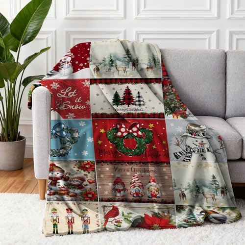 COMFAR Christmas Blankets and Throws for Adults/Women/Boys/Kids, Holiday Fleece Throw Blanket for Couch/Sofa, Holiday Decor, Christmas Decorations/Gifts 40"x 60" - Image 2