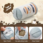 Plush Coffee Cat Toys with Refillable Pouch 2 Pack - Image 4