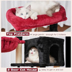 Gitelsnour Cat Tree, 43.3'' Cat Tower with Hammock for KittensGCT004SBR - Image 4