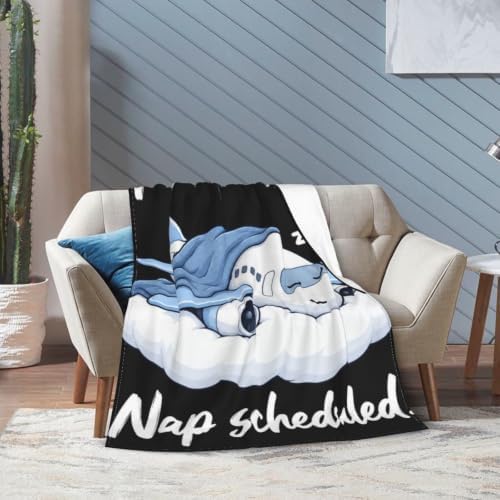 Sleepy Airplane Blanket Throw Gift for Girls Women 80"X60" - Image 2