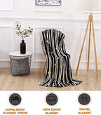 Elegant Comfort Luxury Velvet Super Soft Christmas Prints Fleece Blanket-Holiday Theme Home Décor Fuzzy Warm and Cozy Throws for Winter Bedding, Couch and Gift, 50 x 60 inch, Golden Hearts - Image 3