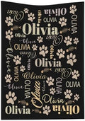 Personalized Cat Blanket, Custom Name Truck Throw, Gift for Girls and Cat Lovers, 40"x50" Soft Lightweight Plush for Couch, Bed, Sofa Decoration by JUNYI