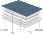 Tcksstex Waterproof and Non-Slip Dog Bed Cover and Pet Blanket Sofa Pet Bed Mat ，car Incontinence Mattress Protectors Furniture Couch Cover for Most Cats Dogs, Pets（30x70- Navy Blue）