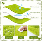Flutesan Christmas Dog Blankets 50 x 59.84 Waterproof Lime Green Fluffy - Image 3