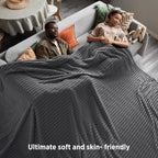 Bedsure Soft Large Fleece Blanket for Bed Frost Gray 120"x120" - Image 5