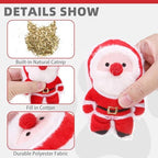 KOOLTAIL Christmas Cat Catnip Toys, 5 Pack Durable Soft Santa Claus Christmas Tree Candy Toy Filled with Natural Catnip, Interactive Bite Resistant Chew Teeth Cleaning Gift for Indoor Cats Kitten - Image 3