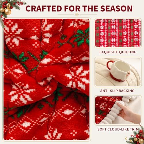 Christmas Couch Cover, Christmas Plush Sofa Cover for Dog Pet 1PC - Image 6