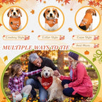 100 Pcs Fall Thanksgiving Dog Bandana Bulk with Sayings Pet Triangle Scarf Bibs Washable Puppy Kerchief Adjustable Grooming Supplies for Small Medium Large Dog Cat Costume Accessories - Image 5