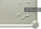 Hoki Found Large Silicone Non Slip Pet Food Mats - Bowl Placemats for Dog Cat - Waterproof - Cream Green