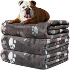 Rezutan 3 Pack Premium Soft Dog Blanket for Medium Dogs Puppy & Cat by Rezutan
