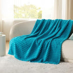 Bedsure Soft Twin Blanket for Bed Decor Gifts Teal 60"x80" - Image 3