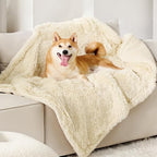Bedsure Waterproof Dog Blankets for Medium Dogs, Fluffy Faux Fur, 40x50" by BEDSURE