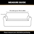 Stretch Sofa Slipcover 1 Piece Sofa Cover for 3 Cushion Couch Furniture Protector/Cover Couch with Elastic Bottom Soft and Durable Sofa Cover Pet Protector (Sofa, Macchiato)