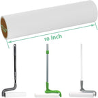 10 inch Mega Lint Roller Refills for Evercare Layers Smart Design Large Floor Lint Rollers Extreme Stick 10'' Wide Sticky Roller Refills 60 Sheets per Roll 5 Pack Total 300 Sheets