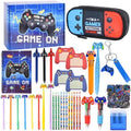 Ulema 85Pcs Video Game Stationery Set Gifts for Boys Girls Birthday Gifts and Classroom Rewards Office Supplies with Multi-Coloe Pens, Pencils, Erasers, Sticky Notes etc. by Unknown