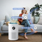 Tailulu Air Purifiers for Home Bedroom with Washable Filter Up to 1360 Ft² | HEPA Air Purifiers Large Room for Pet Dander Smoke Odor Dust Pollen with Timer Fragrance Sponge Sleep Mode