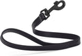 Dogline Biothane Waterproof Dog Leash Strong Coated Nylon Webbing with Black Hardware Odor-Proof Easy to Clean High Performance for Small or Large Dogs Made in USA 2 ft Lead, Black