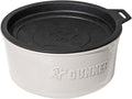 Dog Bowl with Spill-Proof Travel Lid, White, 7-Cup Pet Travel Bowl | White 7-Cup Dog Bowl, Spill-Proof Travel Lid, BPA-Free, Rust-Proof, Shock-Resistant, Stackable and Dishwasher Safe