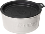 Dog Bowl with Spill-Proof Travel Lid, White, 7-Cup Pet Travel Bowl | White 7-Cup Dog Bowl, Spill-Proof Travel Lid, BPA-Free, Rust-Proof, Shock-Resistant, Stackable and Dishwasher Safe