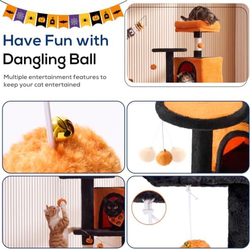 44 Inch Small Cat Tree Tower for Indoor Cats and Kittens - Image 4