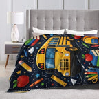 School Bus Blanket Back to School Throw Stuff Gifts 50"x40" - Image 7