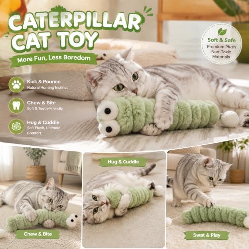 Ysenchan Cat Kicker Toy, Catnip Plush Toy for Indoor Cats, Interactive Play - Image 3