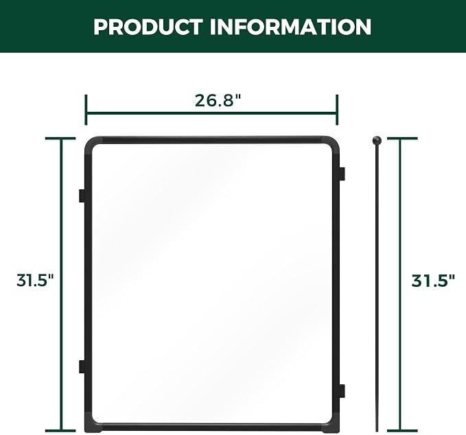 FXW 2 Add-on Acrylic Panels for AuraSpace Pro Dog Playpen, 32" H | Fits AuraSpace Pro Acrylic & Wire Mesh Indoor Dog Playpen 32"H, Includes 2 Panels