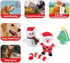 4 Pcs Christmas Dog Toys for Small Dogs Squeaky Small Dog Toys Durable Push Puppy Toys for Chewing Interactive with Crinkle Paper for Small Medium Dogs - Image 4