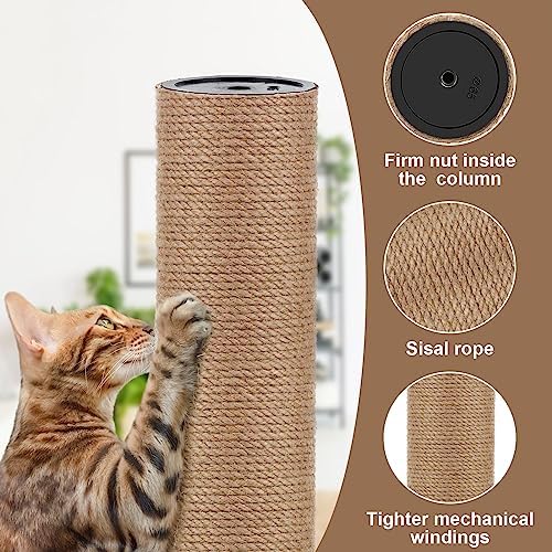 4 PCS Cat Scratching Post Replacement with M8 Screws, 15.7 x 3.1 Inches - Image 4