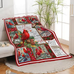 Cardinal Throw Blanket Red Bird Cardinal Stuff Gifts for Kids Girls Boys Adults Women Men Soft Cozy Warm Plush Fluffy Fuzzy Fleece Blanket Christmas Decor 40''X50'' - Image 5