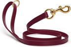 Viper Biothane K9 Working Dog Leash Waterproof Lead for Tracking Training Schutzhund Odor-Proof Long Line with Solid Brass Snap for Puppy Medium and Large Dogs 4ft, Merlot Burgundy