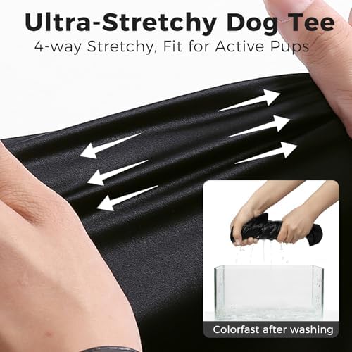 BINGPET Police Dog Shirt, Soft Cotton Puppy T-Shirt, Halloween Cop Costumes - Image 3