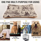 Western American Cowboy Dog Bed Mat Washable Anti Slip Bottom Comfy Kennel Pad Cat Crate Mat Dog Pet Pad 18 x 24 Inches - Image 5