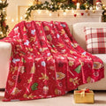 BEDELITE Red Gingerbread Christmas Twin Blanket for Decor & Gift, 60"x80" by BEDELITE