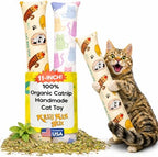Kitty Kick Stix Set of 2 (11") - Durable Kicker Cat Toy - Catnip Kicker for Cats & Kittens - Interactive Toys for Cats - Cat Kick Stick - 100% Potent Organic Catnip for Indoor Cats by KittyKickStix
