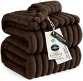 Bedsure Soft King Size Blankets for Bed Chocolate Brown 108"x90" by BEDSURE