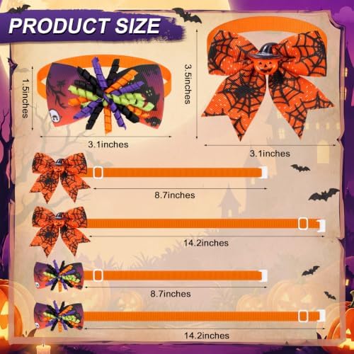 Huhumy 50 Pcs Halloween Dog Bow Ties Thanksgiving Dog Collars Bulk - Image 2