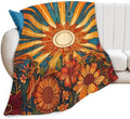 Sunflower Blanket Boho Sunrise Floral Throw Blankets Gifts for Girls Boys Kids Sunflower Lovers Soft Cozy Fleece Plush for Couch Sofa Bed 60"x50" by Unknown