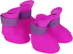 Ejoyous Dog Boots Protector, 4Pcs Silicone Pet Booties Anti Slip Dog Rain Protective Shoes for Small Dogs Doggy Puppy Doggie Pets, Dog Booties for Outdoor Walking (L)