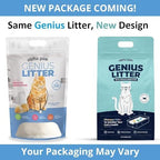 Genius Litter Health Monitoring Cat Litter, Featured on Shark Tank, Lightweight Crystal Silica Gel, Non Clumping, Dust Free, Low Tracking, Odor Control for Indoor Cats and Kittens, 2 Bag (12lb)