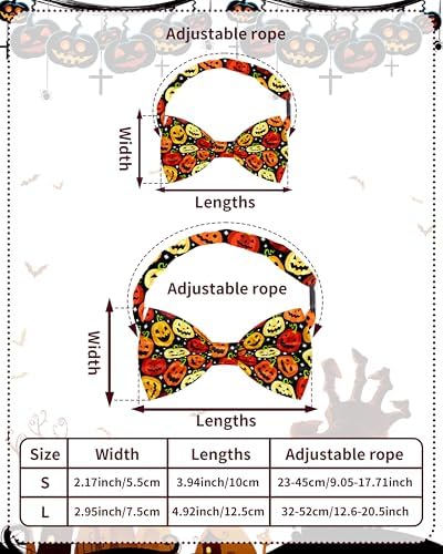 PET SHOW 30 Pack Halloween Dog Bowties Bulk for Large Dogs - Image 2