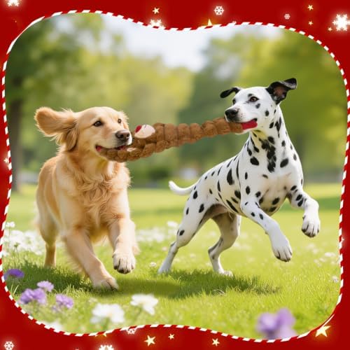Christmas Dog Toys 3 Pack No Stuffing Squeaky Gift - Image 5
