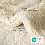 Bedsure Waterproof Dog Blankets for Large Dogs, Fluffy Faux Fur, 60×80" - Image 3