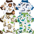 XPUDAC 4 Pack Dog Pajamas Comfy Dog Pjs Puppy Clothes for Small Dogs, S by XPUDAC